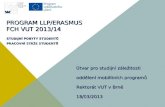 Program LLP/ERASMUS FCH VUT 2013/14