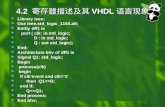 4.2  寄存器描述及其 VHDL 语言现象