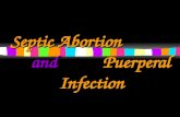 Septic Abortion  and  Puerperal Infection