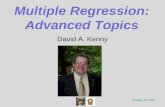 Multiple Regression: Advanced Topics