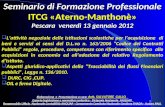 Seminario di Formazione Professionale ITCG «Aterno-Manthonè» Pescara  venerdì 13 gennaio  2012