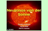 Neutrinos von der Sonne