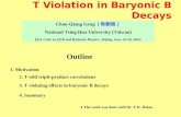T Violation in Baryonic B Decays