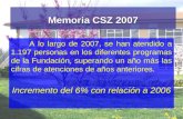 Memoria CSZ 2007
