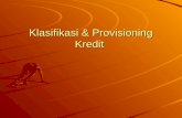 Klasifikasi & Provisioning Kredit