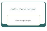 Calcul d’une pension
