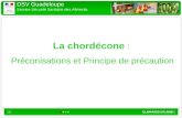 La chordécone  :  Préconisations et Principe de précaution