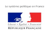 Le système politique en France