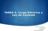TAREA 2. Carga  Eléctrica y Ley de Coulomb