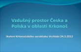 Vzdušný prostor Česka a Polska v oblasti Krkonoš školení Krkonošského aeroklubu Vrchlabí 24.3.2012