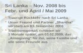 Sri Lanka – Nov. 2008 bis  Febr. und April / Mai 2009