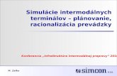 Simulácie intermodálnych terminálov – plánovanie, racionalizácia prevádzky