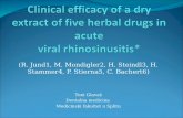 Clinical efficacy of a dry extract of five herbal drugs in acute viral rhinosinusitis *