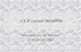 CCZ cursus WinIBW