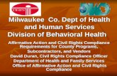 Milwaukee  Co. Dept of Health and Human Services Division of Behavioral Health