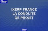 IXERP France La conduite  de projet