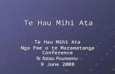 Te Hau Mihi Ata