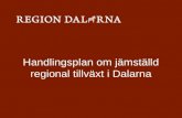 Handlingsplan om jämställd regional tillväxt i Dalarna