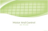 Motor And Control