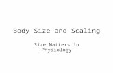 Body Size and Scaling