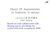 Direct  CP  Asymmetries  in  hadronic  D  decays