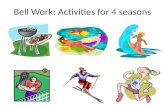 Bell Work: Activities for 4 seasons