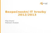 Bezpečnostní IT hrozby 2012/2013 Filip Chytrý Malware Analyst