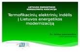 Termofikacinių elektrinių indėlis į Lietuvos energetikos modernizaciją