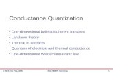 Conductance Quantization