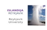 ISLANDIJA  REYKJAVIK Reykjavik University