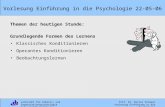 Vorlesung Einführung in die Psychologie 22-05-06