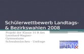 Schülerwettbewerb Landtags- & Bezirkswahlen 2008