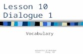 Lesson 10 Dialogue 1