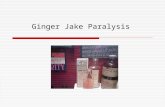 Ginger Jake Paralysis