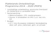 Plattelands  Ontwikkelings  Programma 2014 – 2020 (POP3)