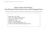 East Asian Economy:  Southeast  Asian  Economy and Comparison