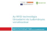 Az RFID technológia  társadalmi és tudományos vonatkozásai