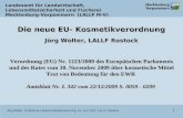 Die  neue  EU-  Kosmetikverordnung Jörg Wolter , LALLF Rostock