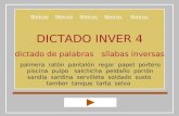 DICTADO INVER 4 dictado de palabras   sílabas inversas
