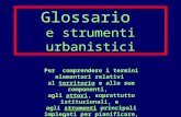 Glossario  e strumenti urbanistici