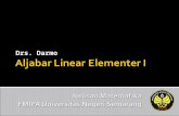 Aljabar  Linear  Elementer  I