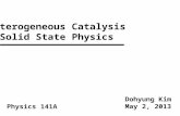 Heterogeneous Catalysis & Solid State Physics