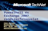 PowerShell és Exchange 2007 rendszerfelügyelet
