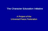 The Character Education Initiative