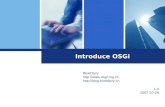 Introduce OSGi