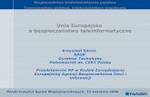 Unia Europejska  a bezpieczeństwo teleinformatyczne Krzysztof Silicki,  NASK  Dyrektor Techniczny
