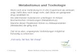 Metabolismus und Toxikologie