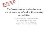 Tieňová správa o chudobe a sociálnom vylúčení v Slovenskej republike