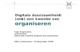 Digitale duurzaamheid: (ook) een kwestie van organiseren