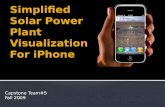 Simplified Solar Power Plant Visualization For  iPhone